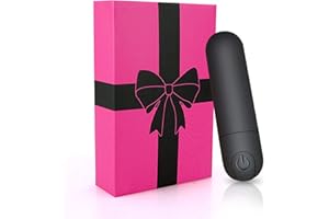 G Spot Bullet Vibrator Nipple Clitorals Stimulator USB Rechargeable for Travel - 10 Modes Portable Waterproof Mini Vaginal Anal Massager Adult Sex Toys for Women(Black)
