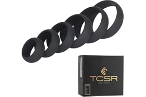 TCSR 6 Different Size Cock Rings - Medical Grade Soft Silicone Penis Rings - Better Sex
