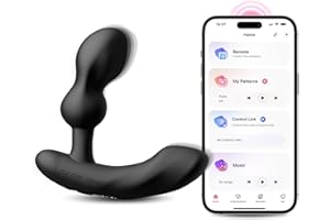 LOVENSE Edge 2 Prostate Massager Vibrating Butt Plug, Adjustable Anal Vibrator with Remote Control Adult Sex Toys & Games for Men Beginner Advanced Player, Powerful Vibration, Waterproof