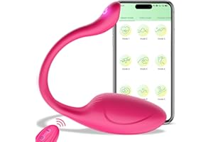 APP Remote Control G-spot Panty Vibrator, Pink Fun Long Distance Bluetooth Wearable, Rechargerable Adult Sex Toys More Than 10 Vibrations for Women and Couple, Female Toy