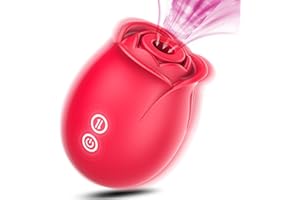 Sex Toys Rose Dildo Vibrator - Upgraded Adult Toys with 5 Sucking & Vibrating Modes for Women Clitoral Nipple, Rose Sucker Sex Toy Clitoral G Spot Vibrators for Woman Couples Adult Sex Games