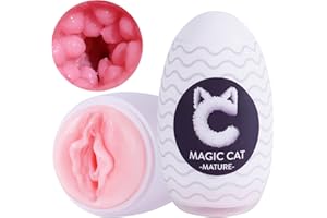 【Mature Women】 Ultra-Stretchy Masturbators Egg,Handheld Male Masturbators Cup with Softer Wrapped, Realistic Pocket Pussy Stroker with Strong Suctions, Adult Sex Toy for Men with 3D Lifelike Vagina