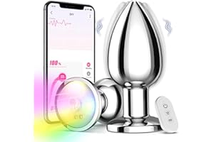 Yolodit Adult Sex Toys Anal Toys Vibrating Butt Plug with App Remote Control 10 Vibrating, Anal Beads Prostate Massager, Anal Sex Toys Vibrator for Men and Women, Couples