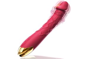 7.6 Inch Realistic Dildo Vibrator for Women，10 Powerful Vibration Modes for Clitoral and G-spot Stimulation, Waterproof Rose Adult Sex Toys for Women and Couples