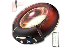 Luxonia Vibrating Cock Ring, 9 Vibrations with Heating Penis Ring Vibrator Sex Toys for Men, Adult Toys Vibrating Penis Ring, Male Sex Toy for Couples, Cock Ring Vibrator, Adult Sex Toys & Games