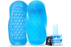 Male Masturbator Adult Sex Toys for Men - Spinning Textured Stroker Pocket Pussy for Men Masturbation, Ultra-Soft Stretchy Egg Penis Sex Toy with Storage Box, Pocket Pussies Masturbators