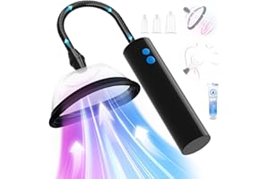 Adult Sex Toys Pussy Pump - Female Sex Toys Nipple Clit Sucker Automatic Vacuum Vagina Sex Pump, Nipple Pussy Sucking BDSM Toys Kit with 3 Powerful Suction Modes, Adult Toys & Games 5 Cups Included