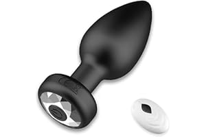 Anal Plug Adult Sex Toy,Adult Sex Toys and Games for Men Women,Wireless Remote Control 10 Frequency Vibration,Small Butt Plug for Female Male Prostate Massage Vibrating Anal Sex Toys for Men,Black