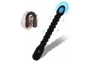 Thrusting Anal Beads Prostate Massager, BEISAR Anal Vibrator Anal Toys Butt Plug 10 Vibrating Thrusting Anal Plug Male Sex Toys for Men Women Adult Toys Gradual Bead Anal Trainer App Remote Control