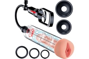 Penis Pump Sex Toys for Men - ACUMUM Manual Vacuum Penis Extender Male Sex Toys, Penis Pumps Penis Enlarger Adult Toys with Pocket Pussy, Penis Sleeve Cock Sexual Stimulation Device for Erection