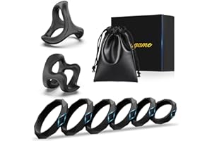 Sex Toys Penis Ring Silicone Cock Rings for Men Erection Sex, 8 Sizes Cockring Erectile Dysfunction Rings Cock Sexual Stimulation Device Couples Sex Toys Stretchy Cock and Ball Ring Anillos para Pene