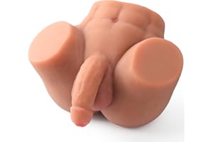 7.5LB Small Dildo Male Sex Doll Torso Realistic Anal for Men, Gay Sex Doll Male Masturbator Stroker with Realistic Penis Butt Ass Testicles, Male Sex Dolls Adults Toys for Men, Ass Toy TPE Sex Doll