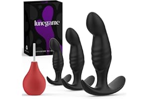 4PCS Anal Plug Adult Sex Toys, Silicone Butt Plug Set for Beginners, Advanced Users, Anal Dildo Training Kit Sex Toys for Man, Women and Couple with Flared Base Prostate Toys