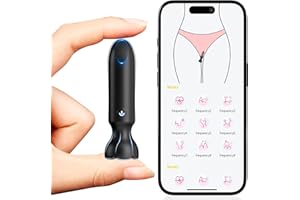 Mini Bullet Vibrator Adult Toys - Vibrators App Controlled Female Sex Toys with 9 Vibration Modes, Lipstick G Spot Dildo Clitoral Vibrator, Long Distance Discreet Vibrator for Women & Couples (Black)