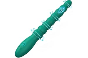 Vibrating Anal Beads Butt Plug,Anal Sex Toys with Adult Toy Prostate Massager,G Spot Vibrator Anal Plug with 10 Vibration Modes,Rechargeable Sex Stimulator for Men Women Couples Pleasure (Green)