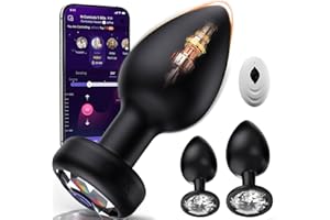 Anal Plug Vibrating Butt Plug, Adult Sex Toys 3PCS Silicone Anal Plugs, Anal Sex Toys with Remote Control 10 Vibrating Vibrator for Men, Anal Toys Adult Sex Toy & Games Prostate Massager