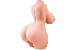 Sex Doll Male Sex Toys - baiwatt Adult Toys with 2:1 Hip-to-Waist Ratio Big Boobs & Soft Ass, Sex Dolls for Men Realistic Textured Vaginal Anal Tunnel, Pocket Pussy Male Masturbator Built-in Skeleton
