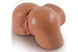 Sex Doll Male Masturbator Realistic Pocket Pussies for Men, Big Ass Male Love Doll Fake Pussy, Pussy Ass Blowjob Stroker with 2 Hole Deeper Vagina & Tight Anal, Fake Butt Sex Toy for Men Masturbation