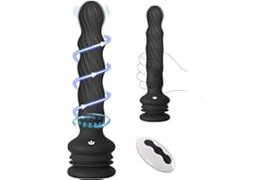 Anal Male Adult Sex Toys - Wriggling Rotating Vibrating Prostate Massager Anal Butt Plug Sex Toy for Men Women Couples, Porinda Remote Control Anal Dildo Vibrator with Suction Cup, 7 Modes Anal Beads