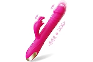 SUPOLA Thrusting Dildo Vibrators Adult Toys for Women - Sex Toys Dildos G Spot Rabbit Vibrator with 3 Thrust and 10 Vibrate Modes, Silicone Clitoral Stimulator Sex Toy for Solo and Couples Pleasure