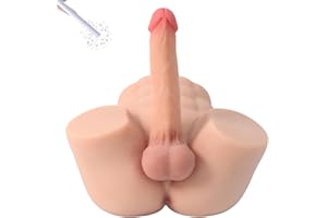 Male Sex Doll for Women with 7.7in Huge Dildo, Torso Adult Sex Doll for Female Masturbation, Realistic Adult Sex Toy with Flexible Dildo Tight Anal for Unisex Men Couple Women Gay 12lb