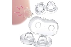 Silicone Sucking Nipple Toys Female Sex Toys, Transparent Nipple Sucker with Travel Case for BDSM Hands-Free Nipple Stimulation Sex Things for Couples Kinky Portable Sexual Pleasure Tools for Women