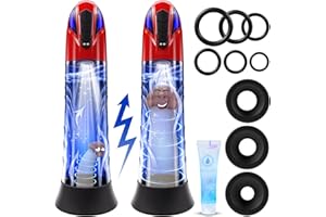 Penis Pump Male Sex Toys - Electric Dick Pump Penis Extender with 10 Erection Training Modes, Cock Pump Automatic Male Masturbator Adult Toys for Men Sex Toys - Pumps & Enlargers with 6 Cock Ring