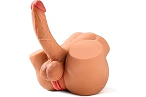 Shemale Sex Doll with 7.2in Realistic Huge Dildo, Unisex Trans Sex Dolls Flexible Cock Gay Sex Toys for Women Elasticity Tight Vagina Anus Masturbator Male Sex Doll Adult Sex Toy for Men Female 8LB