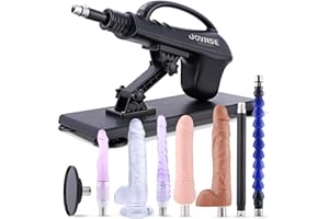Sex Machine Joynse Thrusting Machine with Suction Cup Adapter, 3XLR Connector Love Machine Dildo Machine with 8 Attachments