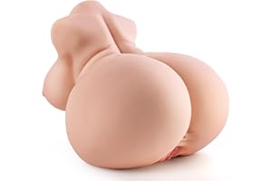 Realistic Fat BBW Sex Doll Pussy Ass Male Masturbator Adult Sex Toy for Men Masturbation, Toyfary 8.15 LB Love Doll Men Sex Torso Toys with Pocket Pussy Vagina Anal Channels
