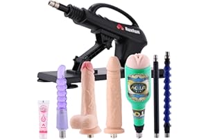 Sex Machine Thrusting Dildo Machine for Man, Love Machine Fuck Machine for Women with 3XLR Connector, Adult Sex Toys Masturbator Realistic Dildo 7 Attachments for Couples