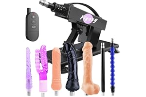 Sex Machine Thrusting Dildo Machine with Remote Controller, Automatic Fuck Machine with Realistic Dildos, Anal Dildos Love Machine for Women with 7 Attachments Adult Sex Toys&Games