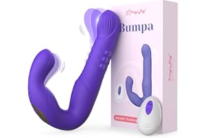 Tracy's Dog Prostate Massager Anal Vibrator, Sex Toys for Men P Spot Vibrator Dildos with 3 Wiggling 3 Throbbing 10 Vibrating Modes, Butt Plug Stimulator for Men Couples (Bumpa)