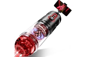 Sex Toys for Men with Phone Holder - VIIGOO Male masturbator Male Sex Toys with 5 thrustings & 9 rotations Masturbation Cup Adult Toy Stroker,Blowjob Sex Machine for Men's Toy