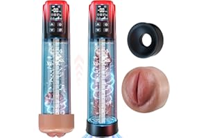 Electric Penis Pump Sex Toys for Men - Penis Extender Dick Pump for Men Erection, Automatic Male Masturbator with 5 Training Suction Modes, Male Sex Toy Penis Vacuum Pump with Mini Pocket Pussy