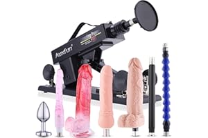 Sex Machine Dildo Machine with 3XLR Connector,Fuck Machine with Realistic Dildo, Thrusting Machine Sex Toys 8 Attachments with Suction Cup Adapter Love Machine for Women