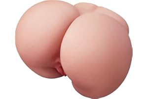 BIG SHOCKED Pocket Pussy Sex Dolls, Dual Channels & 20% Tighter Grip Male Sex Toys Fuller Curves Butt Sex Doll Masturbator Stroker 5.5LB Lifelike Soft Anal & Vagina Adult Sex Toy for Men Stress Relief