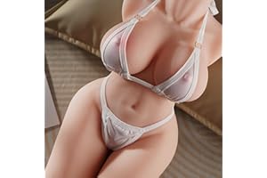 baiwatt Sex Doll Torso Male Sex Toys - Realistic Male Masturbator with Long Legs Shape Soft Boobs & Plump Butt, Built-in Skeleton Sex Dolls Adult Toys with Textured Pocket Pussy Vaginal & Anal Channel