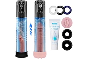 Electric Penis Pump Male Sex Toys, Sex Toys for Men with 5 Suction Modes and 5 Training Pressure, Automatic Male Masturbator with Mini Pocket Pussy, Adult Sex Toy for Men Dick Enlarger Erection